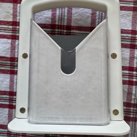 Used White Bagel Slicer Kitchen Tool Home Decor - Picture 3 of 5